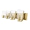 Z-Lite Beckett 4 Light Vanity, Olde Brass And Clear Seedy 492-4V-OBR - alternate 3